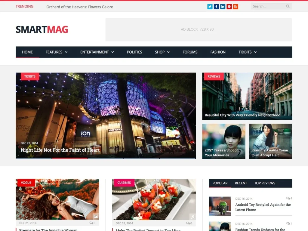 Лучшие Новостные Шаблоны Wordpress 2025 5 smartmag