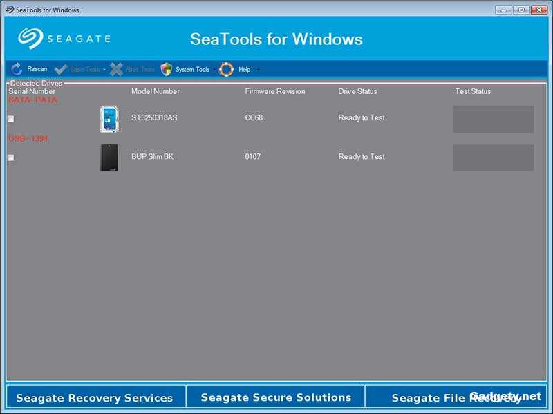 Seagate SeaTools for Windows