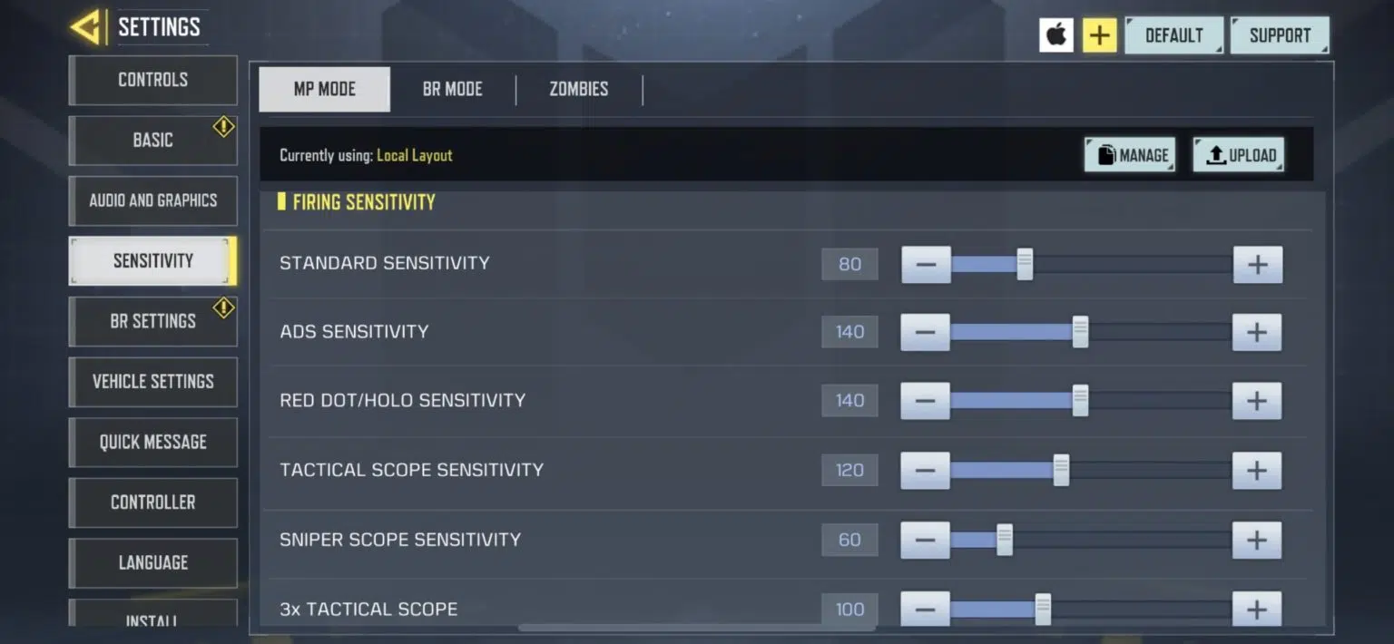 Call Of Duty Mobile: лучшие настройки чувствительности Battle Royale