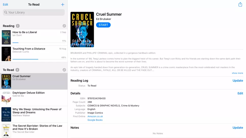Reading List - Book Tracker 