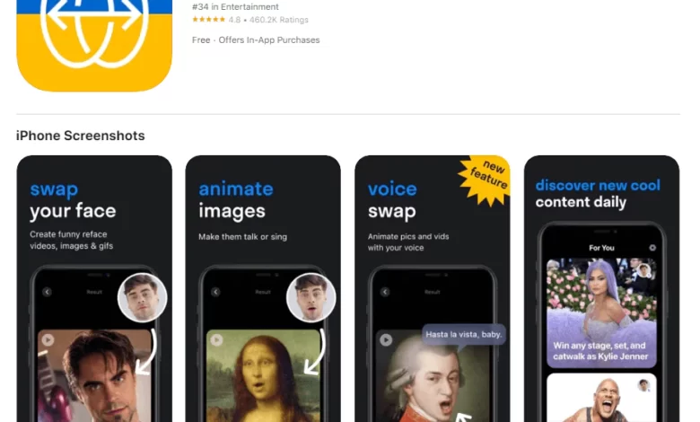 Лучшее приложение которое меняет лицо в видео 2025