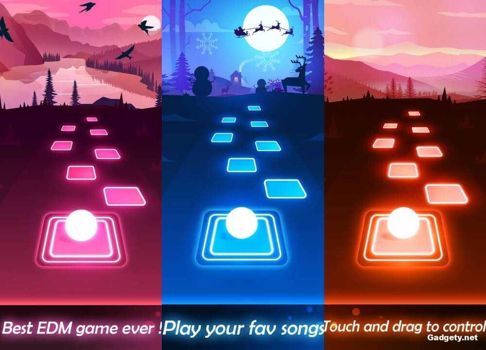 Лучшие музыкальные игры на андроид 2025 2 Tiles Hop: EDM Rush!