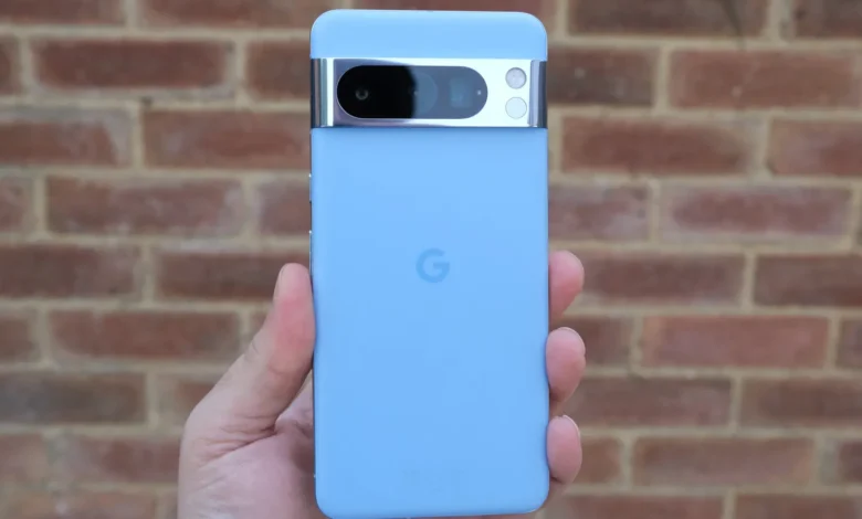 google pixel 8 pro review in hand rear
