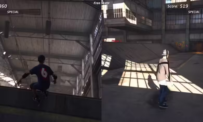 thps 1 2 split screen multiplayer