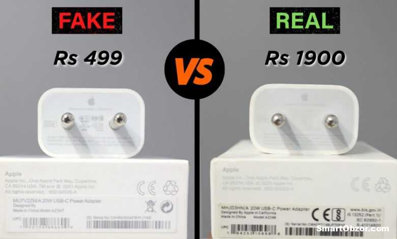 Как отличить оригинал зарядки Айфона от подделки?