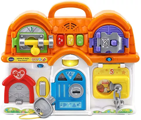 Игрушки для развития мелкой моторики до года 3 VTech Latches and Doors Busy Board