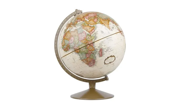 Antique Ocean Desk Globe