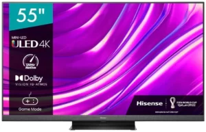 Рейтинг игровых телевизоров 2025 4 Hisense 55U8HQ